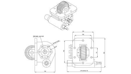 Dimensions OF HYDRAULIC PUMP - ISUZU HINO MECHANIC