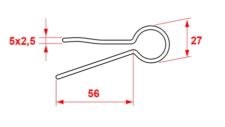 HAARASOKKA 5X2.5 (5KPL)