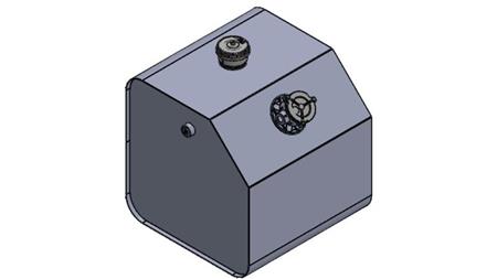 METALLTANK OBEN 150 Lit 600x600x500mm