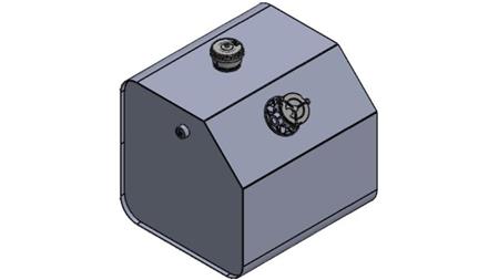 METALLI-SÄILIÖ YLÄOSA 250 Lit 600x600x800mm