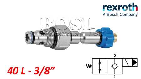 HID. ATIDARYTAS ELEKTROMAGNETINIS KONTROLIERIS 2-KRYPTIŲ VOŽTUVUI REXROTH 3/8 40-LIT