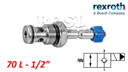 HYD. SULJETTU ELEKTROMAGNETTINEN KONTROLLERI 2-SUUNTAISELLE VENTTIILILLE REXROTH 1/2 70-LIT