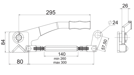 ZATVÁRACIA PÁKA BOČNICE – PRAVÁ