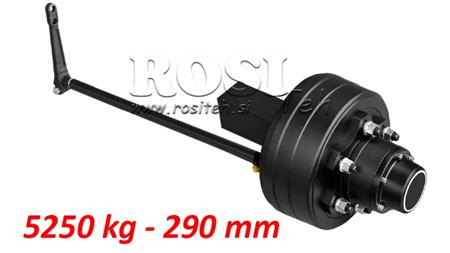 POLOSOVINA Z ZAVORAMI 5.250 kg l.290 mm