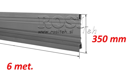 PLECHOVÉ BOČNICE 6 MET. - VÝŠKA 500 mm
