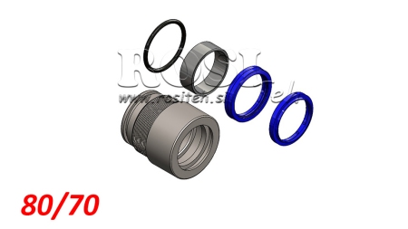 SADA TĚSNĚNÍ PRO HYDRAULICKÝ VÁLEC MONO 80/70