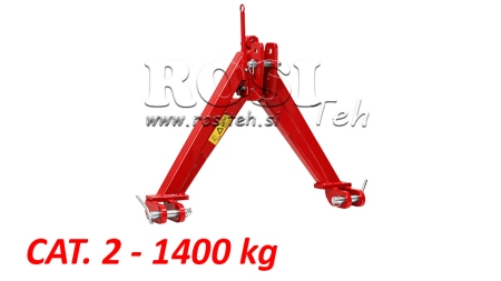 FRONT TRIANGLE FOR FRONT TRACTOR HYDRAULICS CAT. 2 – 747 mm – 1400 kg