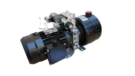 МИНИ ХИДРАВЛИЧЕН АГРЕГАТ 380V AC (0.75 kW) 85 бара - 3.7 cc - 5.2 литра/мин - резервоар 4 литра