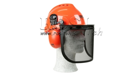 OCHRANNÁ PŘILBA YUKON S VISOREM A OCHRANOU UŠÍ