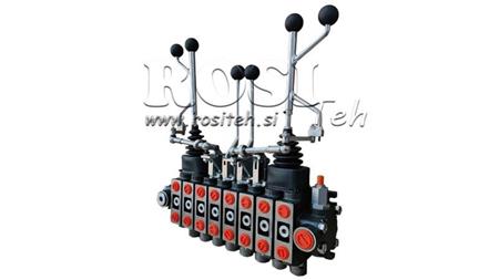 HYDRAULIC VALVE HIAB 8xPC70   2X EURO JOYSTICK 3 POS