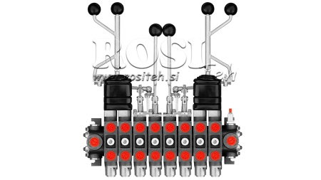 VÁLVULA HIDRÁULICA HIAB 8XPC70 + 2X JOYSTICK EURO 3 POZ
