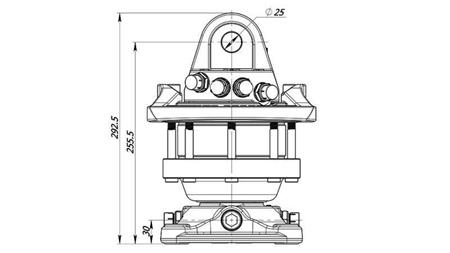 HYDRAULINEN KIERTO 4500/2250 KG FLANSSILLA