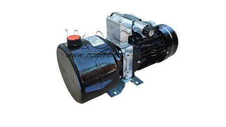 МИНИ ХИДРАВЛИЧЕН АГРЕГАТ 380V AC (0.75 kW) 85 бара - 3.7 cc - 5.2 литра/мин - резервоар 4 литра