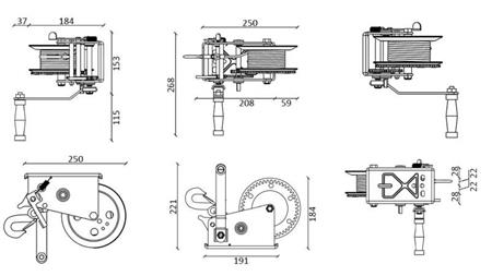 HANDLIFT DWK 35 V - 1588 kg - Synthetische riem