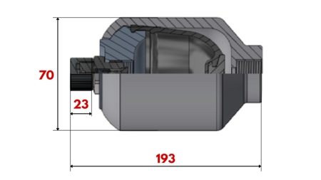 HIDRAULIKUS AKUMULÁTOR 0,35 LIT - M18x1,5