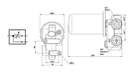 VANNE HYDRAULIQUE 3/4'' 120Llit 420 BAR - POUR RÉGULATION DE DÉBIT 0.5-60lit/min