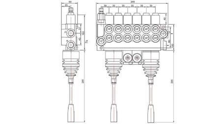 HID. VENTTIILI 6xP40   2x JOYSTICK