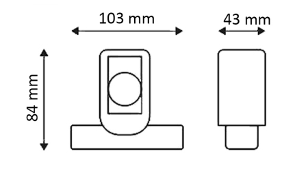 LED SĀNU LAMPA PIEKABĒM (KVADRĀTS) – BALTA – ORANŽA – SARKANA