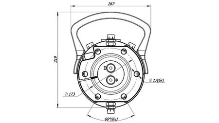 HYDRAULICKÝ ROTÁTOR 16000/8000 KG S FLANŠÍ
