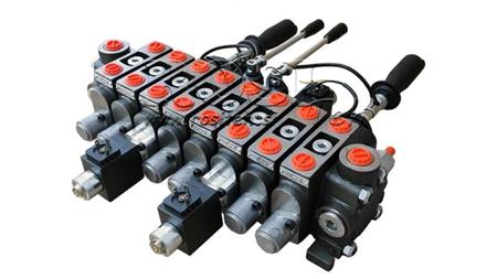 VÁLVULA HIDRÁULICA HIAB 8xPC70   2x JOYSTICK - CONTROLE ELÉTRICO 12V