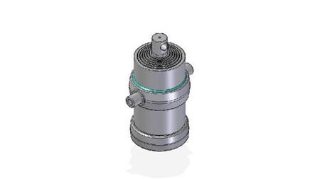7052F - TELESCOPISK CYLINDER STANDARD/HÅL 7 STEG SLAG 2085 FI 215