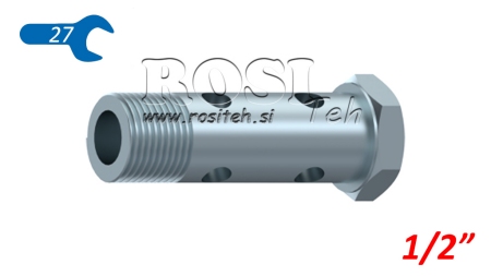 HYDRAULIC HOLLOW BOLT DOUBLE 1/2