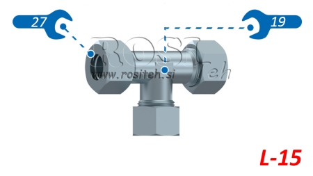 T-PEZZO IDRAULICO L-15 CON DADO