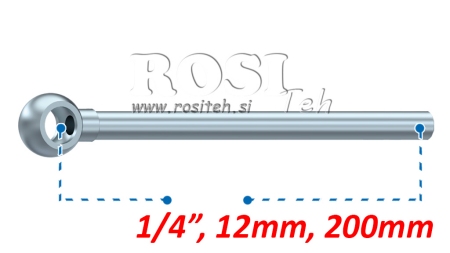 METALINĖ ŽARNA BANJO 12mm 1/4 200mm