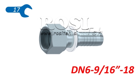 COLLEGAMENTO IDRAULICO DKORFS FEMMINA DN6-9/16-18