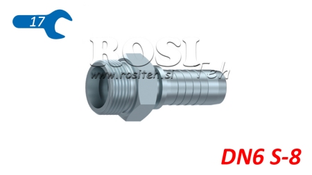 CONNEXION HYDRAULIQUE CES 8 AVEC MALE DN6-M16X1,5