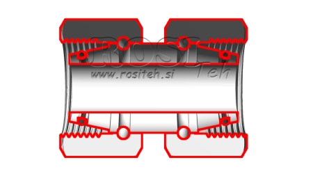 HIDRAVLIČNI DVOVIJAČNIK DVOJNA VRTLJIVA MATICA (22L) M30x2