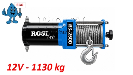 12 V ELEKTRIČNI VITEL RS-2500 - 1130 kg JEKLENA VRV ECO