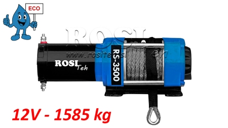 12 V SÄHKÖVINSSI RS-3500 - 1585 kg - SYNTEETTINEN KÖYSI - ECO