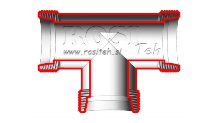 HIDRAULISKAIS T-PIECE L-18 AR VĪTNI