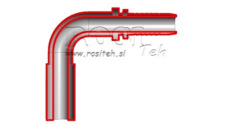 GOMMA DI TRANSIZIONE PER COLLEGAMENTO IDRAULICO CURVA 90° DN10-d.12