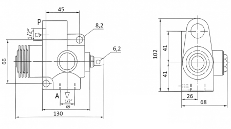 ENDKIPPER VENTIL TFC-TS-1/2 - NORMAL GESCHLOSSEN