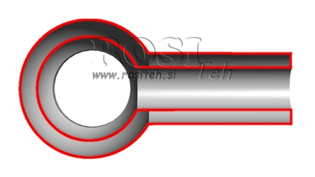 KOVOVÁ HADICE BANJO 1/2 45mm