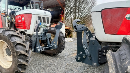 KIT IDRAULICO FRONTALE UNIVERSALE 2KAT PER TRACTOR 1500KG