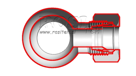 METALLILETKU BANJO 3/8 MUTTERILLA
