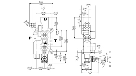 HYDRAULINEN VENTTIILI P81-RS AUTOMATIC FOR SPLITTER - TWO-SPEED