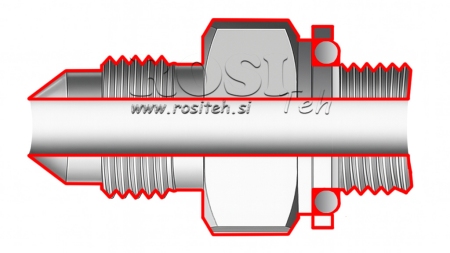 HYDRAULISCHE REDUCER 1 1/16 JIC74°-3/4 GAS