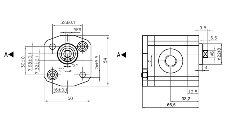 HYDRAULIKPUMPE 00A1.5X033 GR.0 - 1,5cc - LINKS