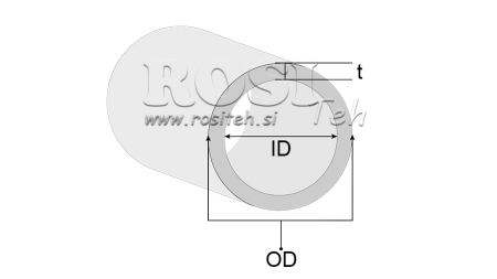 TUBE HONÉ H9 POUR CYLINDRE HYDRAULIQUE 100/115 - 7,5mm (1000mm)