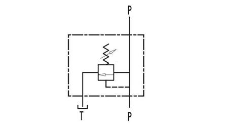REGULADOR DE PRESSÃO HIDRÁULICA VMP 1/4 - diagrama