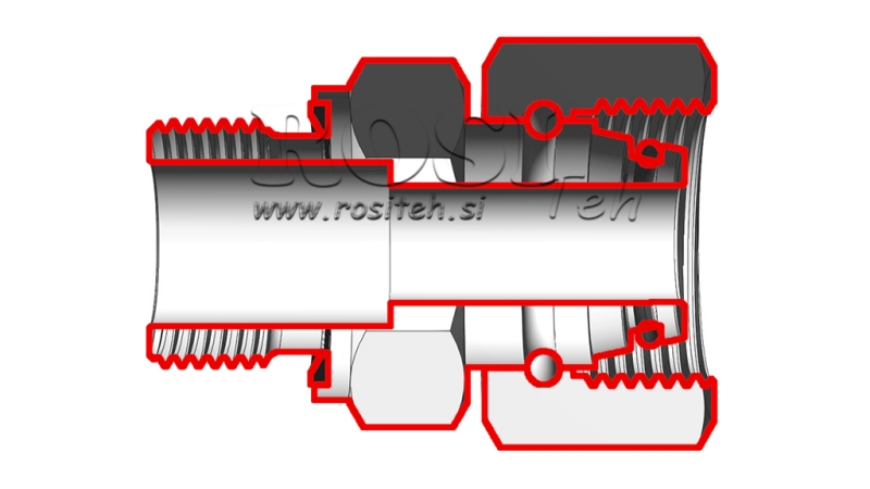ХИДРАВЛИЧЕН ДВОВИИЯЧНИК УВОЙНИ ВИЯЧЕН СПОЙ AOVR ED BSP3/8 - M18X1,5