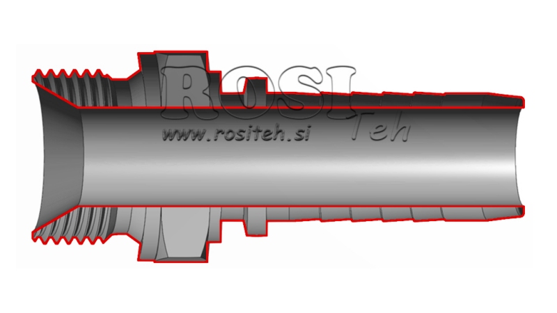 HYDRAULISK ANSLUTNING BSP HANE DN8-1/4