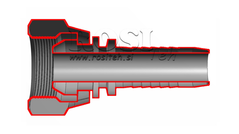 HYDRAULICKÉ PŘIPOJENÍ BSP ŽENSKÉ DN38-1 1/2