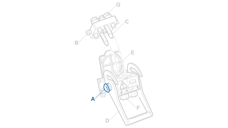 SÄKERHETSKNAPP FÖR MULTI-FASTER FAST DEL
