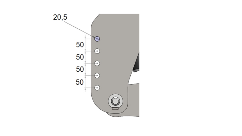 PRIEKŠĒJĀ UZKARE TRAKTORAM CAT. 2 1500KG