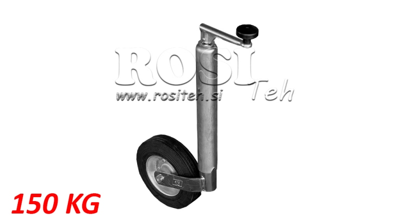 VĪTŅOTAS PALAIKYMO KOJOS SU RATAIS TRAUKINIAMS 220MM 150KG